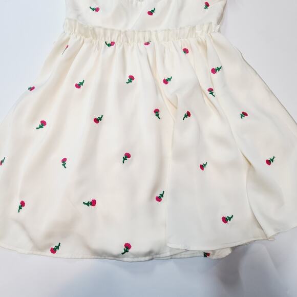 MAJORELLE Eden Mini Dress in Ivory & Pink Medium - Picture 10 of 13